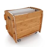 Letter File Cart - Amber Bamboo