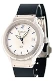 Hublot Elegant Men's Watch with blue numbers & date at 3 O'clock