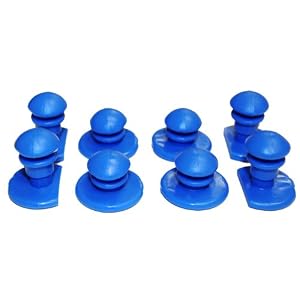Barwalt 20993 Replacement Buttons for Ultralight Knee Pads (KN-1 and KN-3) - Set of 8... by Barwalt
