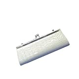 Small Mock Croc Fashion Clutch Bag Light Greyby Minerva Collection