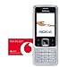 CallYa Pac Nokia 6300 Prepaid Handy schwarz-silber inkl. 30 Euro Startguthaben