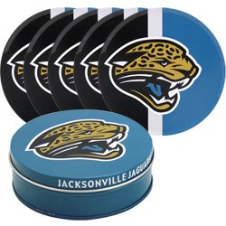 Five Piece Tin Coaster Set - Jacksonville Jaguars