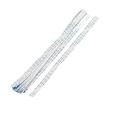 uxcell フレキシブルフラットケーブル 柔軟 フラットケーブル　データケーブル (FFC) 汎用　20本入 8ピン　ホワイト　Aタイプ