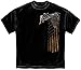 Patriotic Short Sleeve Shirts, 100% Cotton Casual Mens Shirts, Show Your Pride with our 2nd Amendment Eagle Silver Foil Unisex T-Shirts for Men or Women (Large)
