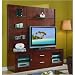 Modus Furniture Hudson AV Wall 60 Inch Media Console and Back Panel, Mocha