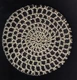 Khaki Classic Crocheted Hair Bun Cover XL