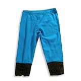Haven Girl - Girls Capri Legging, Turquoise, Chocolate (Size 3T)