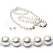 AAA Quality 3-Piece Round 6.5-7mm White Akoya SaltWater Cultured Pearl Necklace & Bracelet & Earrings