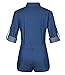 DEARCASE Sexy Half Sleeve Denim Jeans Jumpsuit Bodysuit Shorts Romper Playsuit