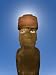 Chile, Rapa Nui, Easter Island, Moai Statue Ahu Ko Te Riku, Only Topknotted and Eyeba...