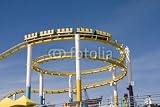 Wallmonkeys Peel and Stick Wall Decals - Roller Coaster - Removable Graphic