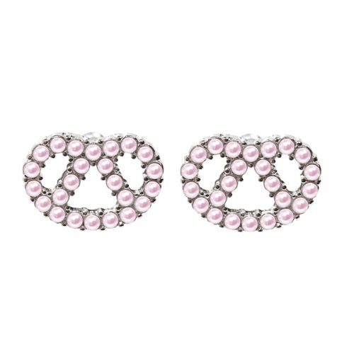 Schmuck-Art Damen-Ohrstecker Wies\'n Brezl silver/ros&eacute; 28314 Preisvergleich