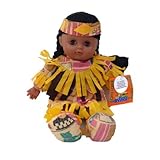 Native American Doll, Assorted Colors with Closing Eyes