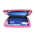 Samsung NC10-14GBK 10.2-Inch Netbook CaseCrown Check Point Friendly Double Memory Foam Laptop Sleeve - Hot Pink Faux Suede