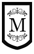 Monogram Regalia Garden Size Flag - M Monogram Regalia Garden Size Flag - M