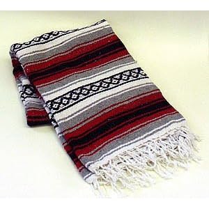 Mexican Blanket Made in Mexico for Throws, Yoga or Meditaion