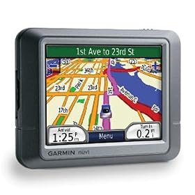 3.8"W x 2.8"H Garmin touch screen Nuvi 250 with preloaded maps (010-00621-00)