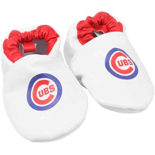 Chicago Cubs Infant White Logo Booties (0-6 Months)