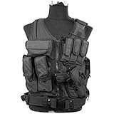 Lancer Tactical Ca-310b Cross Draw Vest in Black (Black)