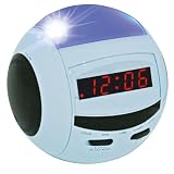 Radio R&eacute;veil lumineux avec &eacute;clairage Bleu - Blanc Radio R&eacute;veil avec &eacute;clairage bleu sur le dessus