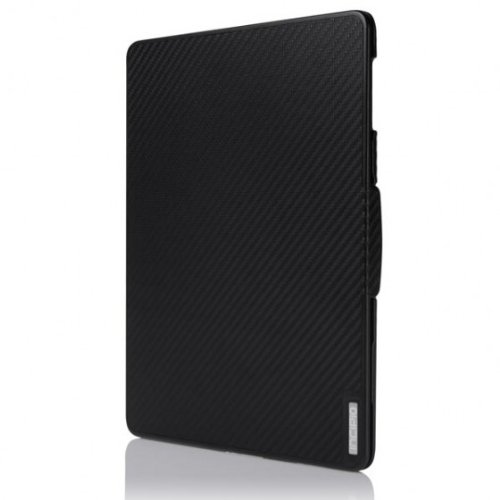 Incipio new iPad Flagship Folio Brushed Aluminum Hard Shell Case - Black (IPAD-290)
