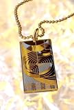 Mega Chi Pendant- Bronze with Silver Finish
