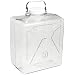 Nalgene Transparent Polycarbonate Clearboy Carboy with Stainless Steel Handle, Rectangular