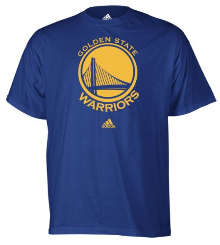adidas Golden State Warriors Royal Blue Primary Logo T-shirt