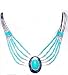 5 Strands of Sterling Liquid Silver Bead Necklace with Genuine Malachite, or Denim Lapis, Onyx Beads and Stones