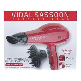 Vidal Sassoon Vs763/hair Dryer/1875w/ionic/3heats