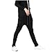 MOONCOLOUR Men's Solid Colors Casual Jogging Harem Pants with Pockets