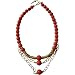 MINU Jewels Coral Gold Necklace (Pink Red)