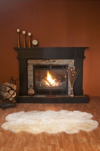 4-Pelt Australian Sheepskin Rug, CHAMPAGNE, Size 1 SIZE