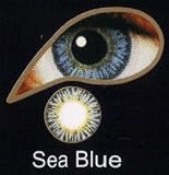 Coloured Contact Lenses with Free Solution & Case - Sea Blue (3 Months)