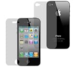 Produkt-Bild: 2 X Folie Set iPhone 4 Schutzfolie Display + R&uuml;ckseite