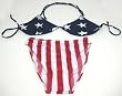 American Flag Lycra Bikini USA U.S. Stars Stripes