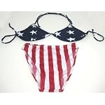 American Flag Lycra Bikini USA U.S. Stars Stripes