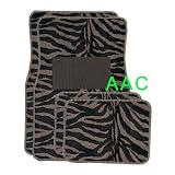 A Set of 4 Universal Fit Animal Print Carpet Floor Mats for Cars Truck - Tiger by Unknown