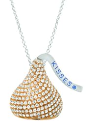 Hersheys Kiss 14k Yellow Gold Diamonds 1ct XL Flat Back Pendant