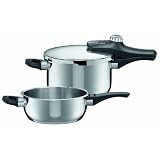 【並行輸入品】日本未発売色 Silit Silargan eControl Duo シリット・シラルガン eコントロール 圧力鍋 4.5L+3.0L シルバー