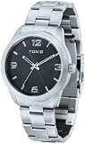 Mens Black Stainless Steel Fashion Watches by Toxic