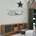 Sudden Shadows Large Military Helicopter Wall Decal