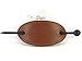 Leather With Plastic Slide Stick Oval Hair Pin Barrette