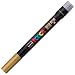 Posca Acrylic Paint Marker, PCF-350 Brush tip, Gold (PX146688000)