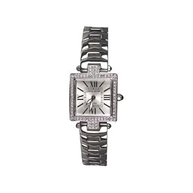 Pierre Cardin Women's Time Couture Collection Square Crystal Accented Bracelet Watch #PC67712418011