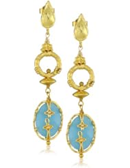 Azaara "Florentine" Azul Cristal Earrings
