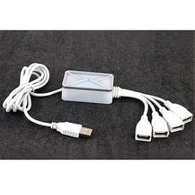 Webmail Windows Notifier plus 4-port USB Hub (White)