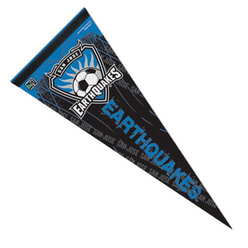 San Jose Earthquakes Black 12'' x 30'' Premium Felt Banner