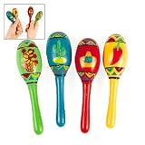 Mini Wooden Fiesta Maracas (1 dz)