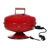 Meco Electric Grills - 2120 Lock-N-Go Portable Electric BBQ Grill - Red